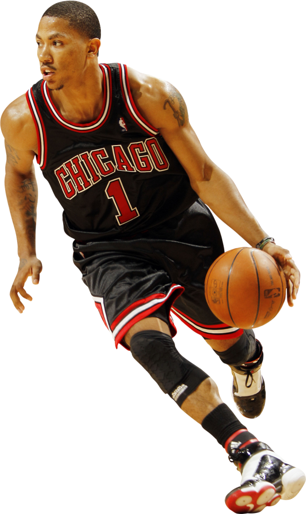 Derrick Rose In The Red Diamond Shorts Nba Teams List 